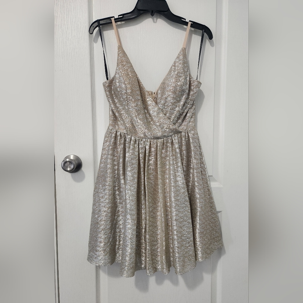 63 silver party dress